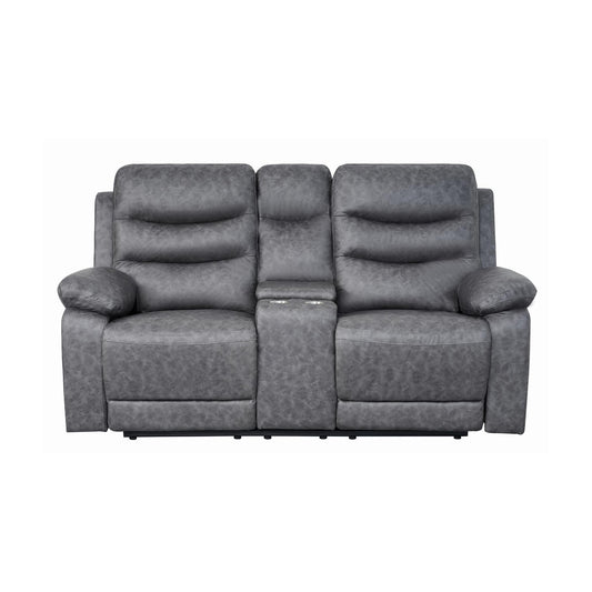 London 2 Seater Grey Electric Recliner
