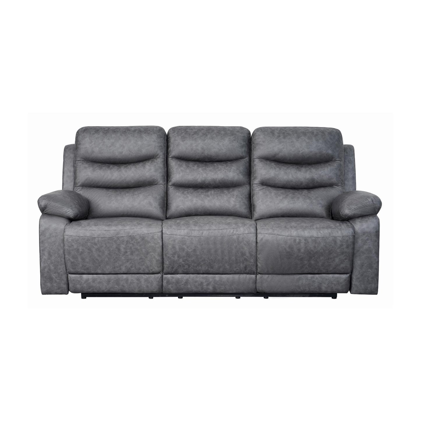 London 3 Seater Grey Electric Recliner