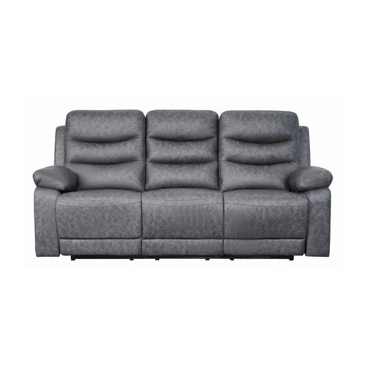 London 3 Seater Grey Electric Recliner
