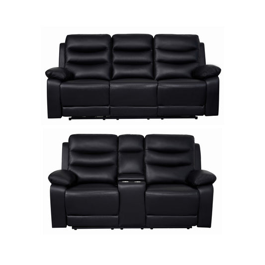 London Black Electric Recliner Set (2+3 Seaters)