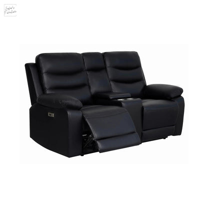 London 2 Seater Black Electric Recliner My Store