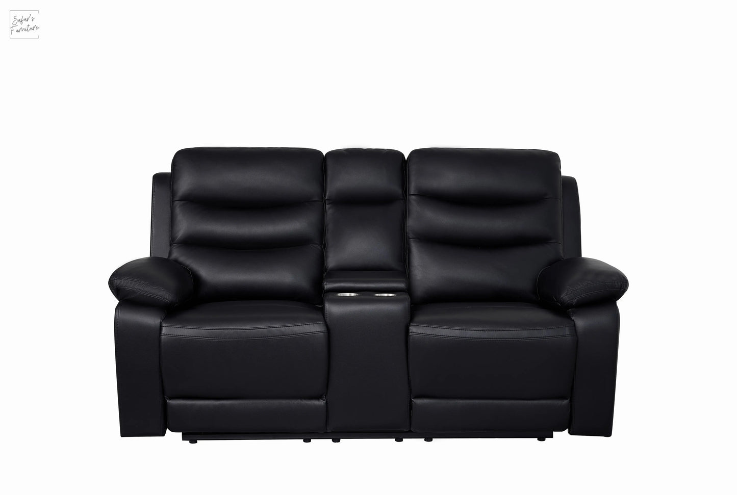 London 2 Seater Black Electric Recliner My Store