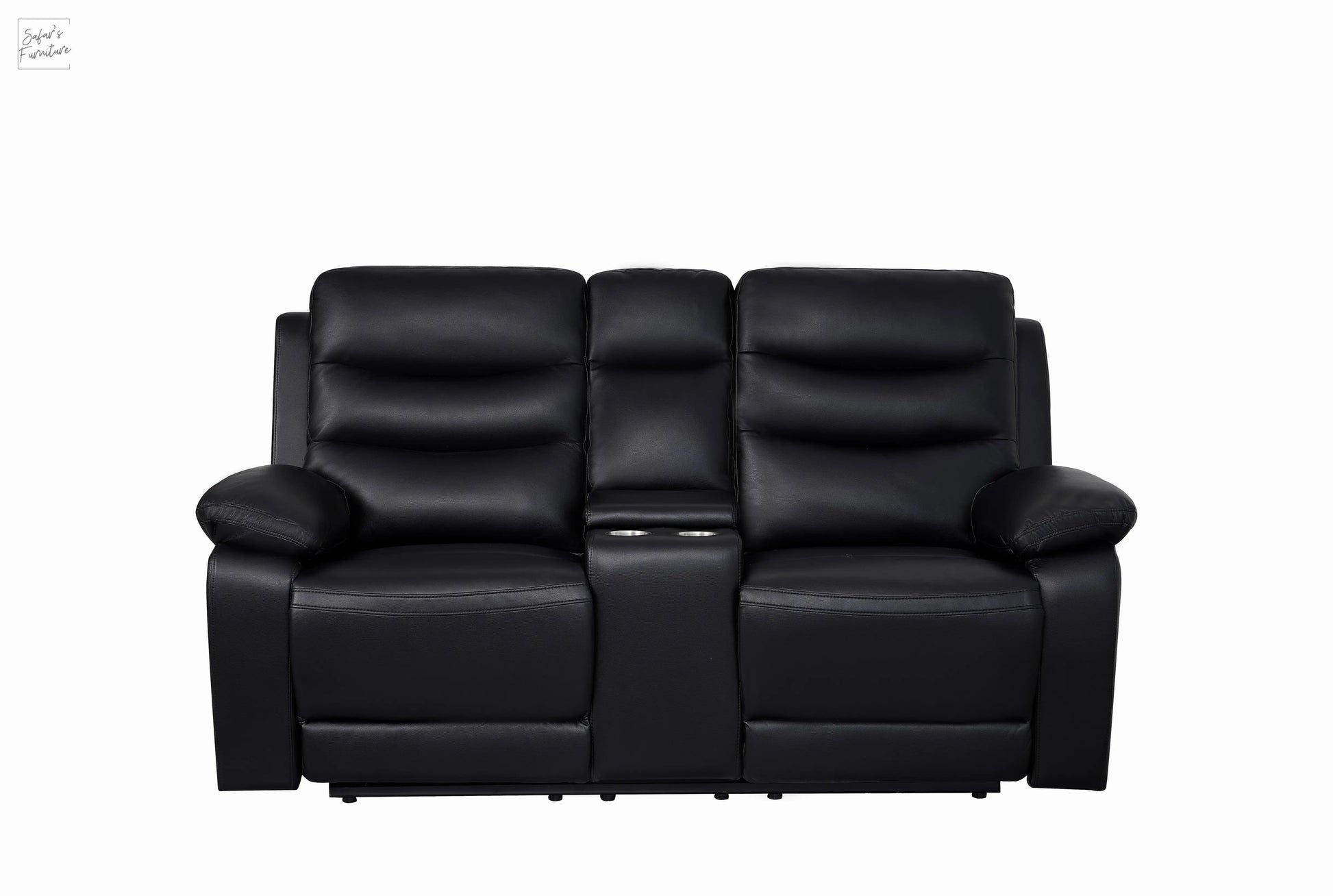 London 2 Seater Black Electric Recliner My Store