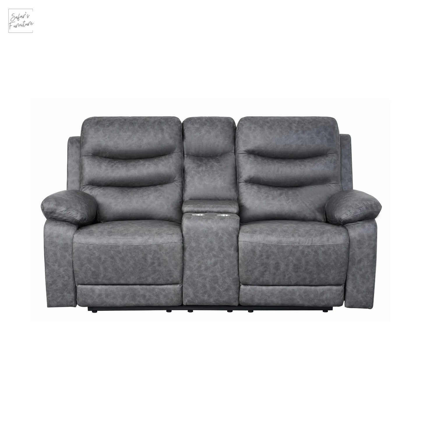 London 2 Seater Grey Electric Recliner My Store