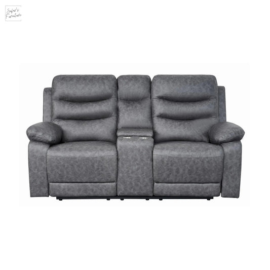 London 2 Seater Grey Electric Recliner My Store
