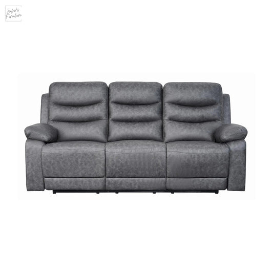 London 3 Seater Grey Electric Recliner My Store