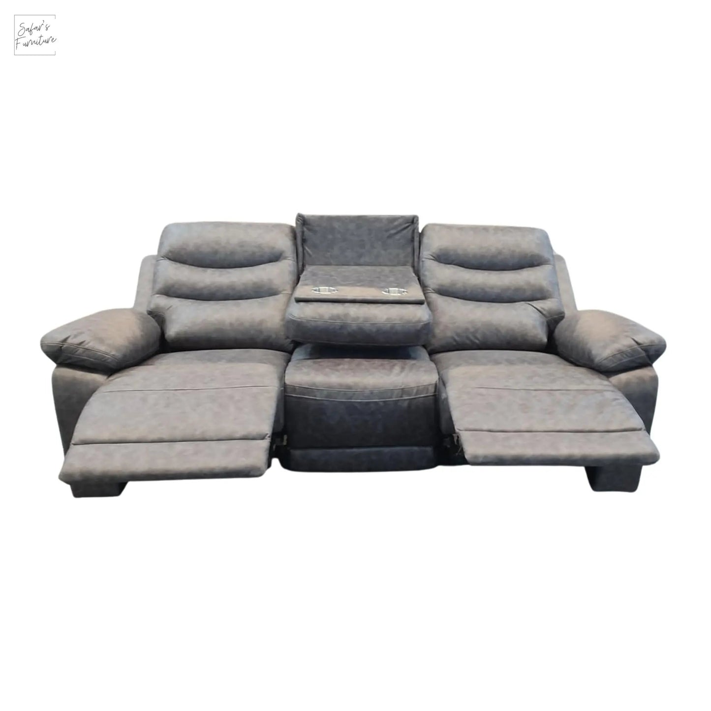 London 3 Seater Grey Electric Recliner My Store