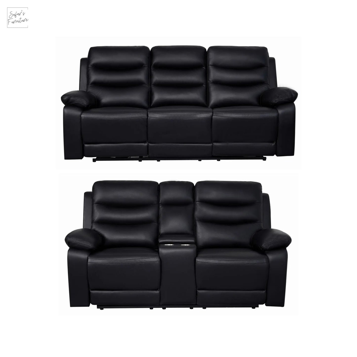 London Black Electric Recliner Set (2+3 Seaters) My Store