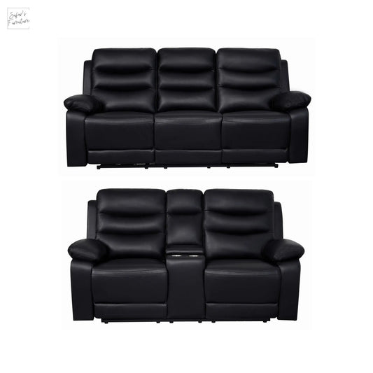 London Black Electric Recliner Set (2+3 Seaters) My Store