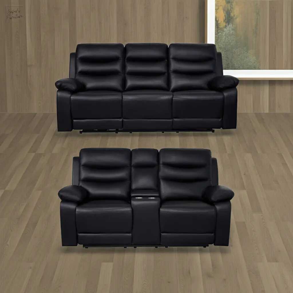 London Black Electric Recliner Set (2+3 Seaters) My Store