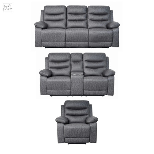 London Grey Electric Recliner Set (1+2+3 Seaters) My Store
