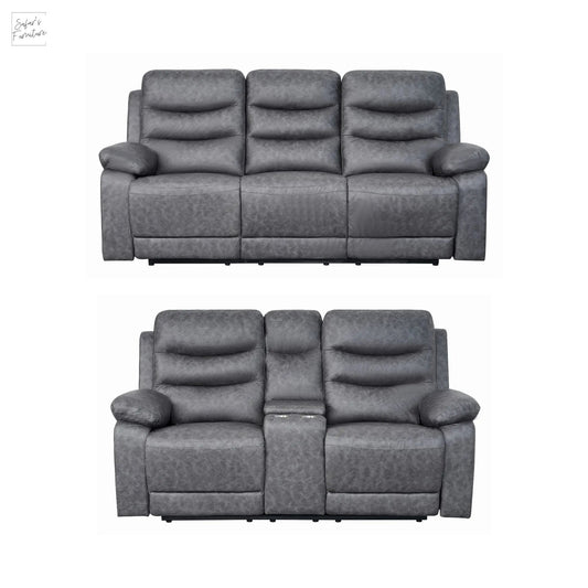 London Grey Electric Recliner Set (2+3 Seaters) My Store