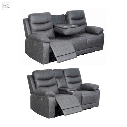 London Grey Electric Recliner Set (2+3 Seaters) My Store