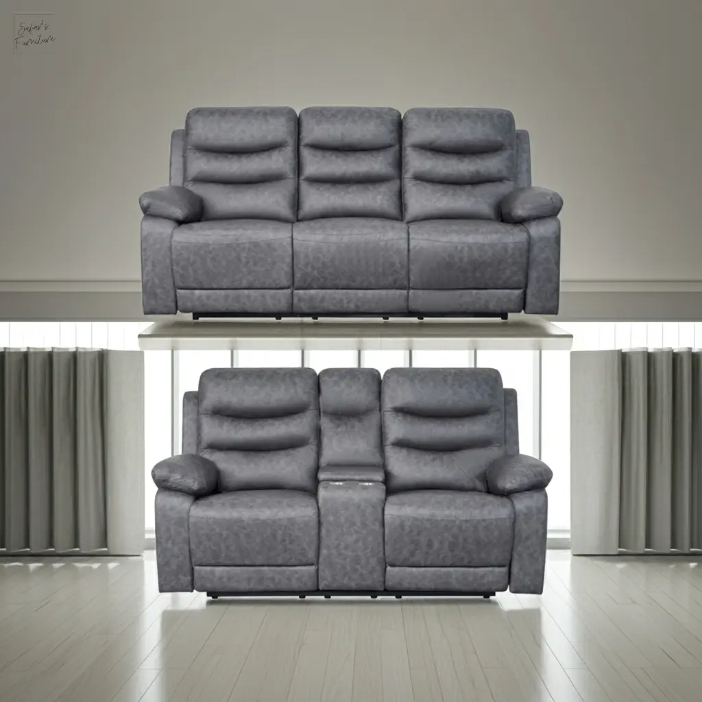 London Grey Electric Recliner Set (2+3 Seaters) My Store
