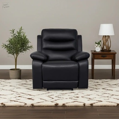 London Single Black Electric Recliner My Store