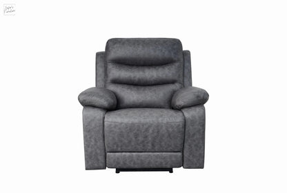 London Single Grey Electric Recliner My Store
