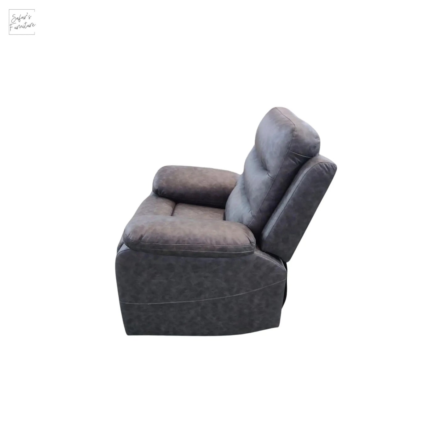 London Single Grey Electric Recliner My Store