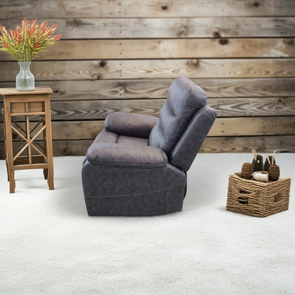 London Single Grey Electric Recliner My Store