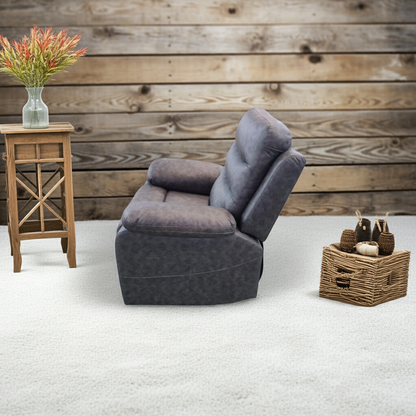 London Single Grey Electric Recliner