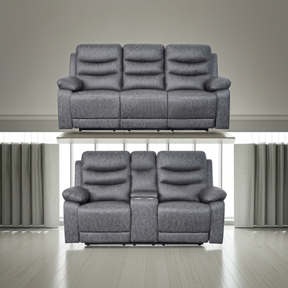London Grey Electric Recliner Set (2+3 Seaters)