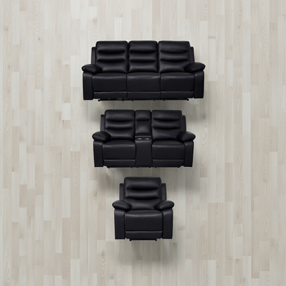 London Black Electric Recliner Set (1+2+3 Seaters)